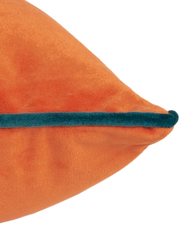 Furn Meridian Large Velvet Cushion Cover - Tiger/Teal