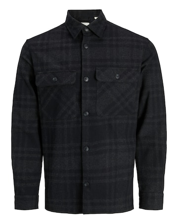 Jack & Jones Premium Rayle Check Over Shirt - Black