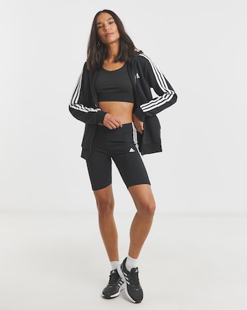 adidas 3 Stripes Fleece Full Zip Hoodie