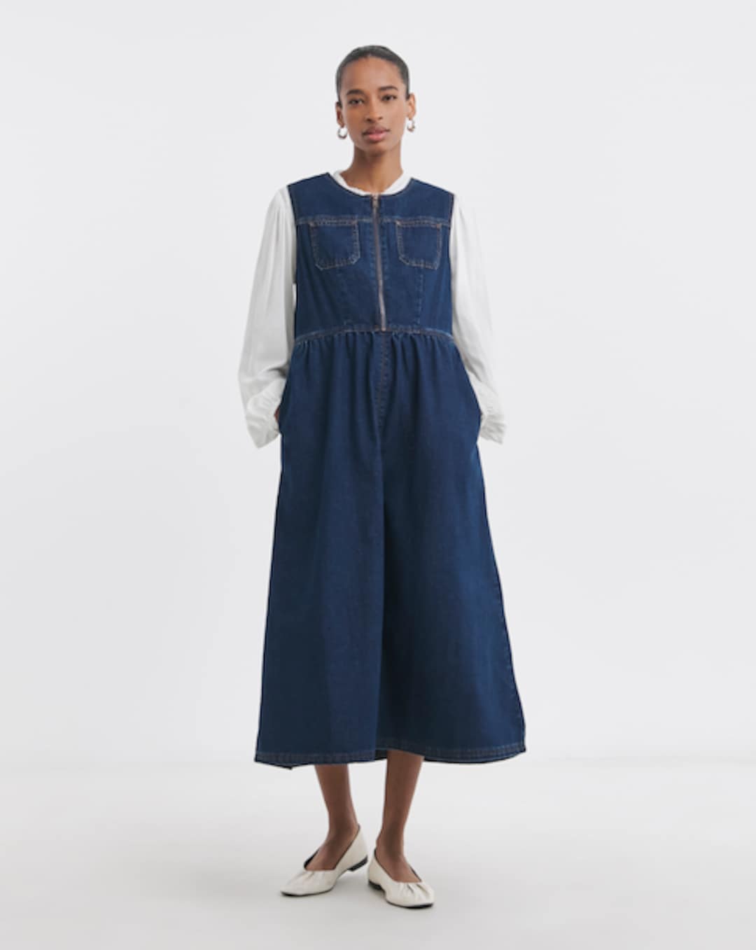 off white midi sweater dress Women's White Contrasting Sweater Midi Dress & Reviews - White - Dresses