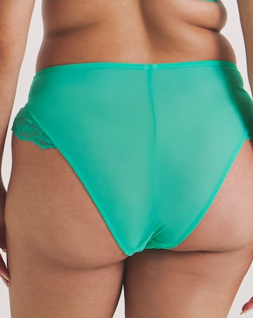 Ann Summers Sexy Lace Planet High Waist Brazillian Bright Green