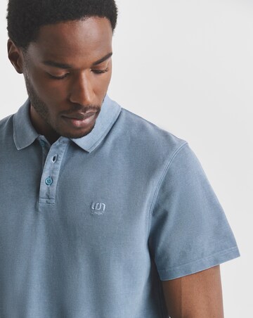 Union Garment Dyed Pique Polo- Dark Stone