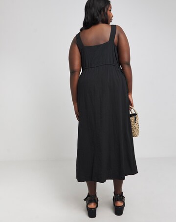 Nobody's Child Black Zainub Midi Dress