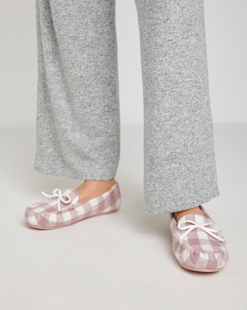 Juliet Moccasin Slipper - Wide Fit (E)