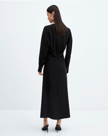 Mango Cross - Neckline Slit Dress