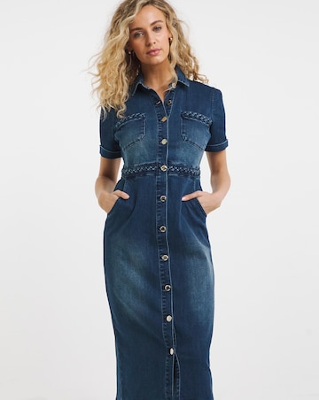 Joe Browns Dreamer Stretch Denim Midi Dress