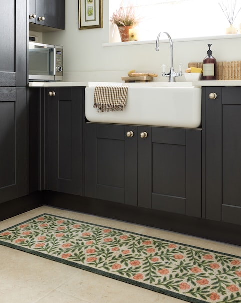 My Mat Nylon Indoor Pattern Botanical Runner