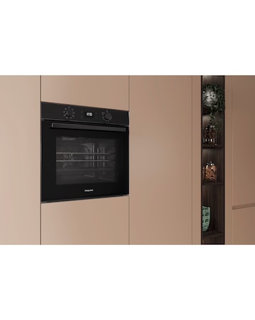 Hotpoint Class 2 HO455HBUK Built-In Electric Single Oven w Steam Cleaning Black