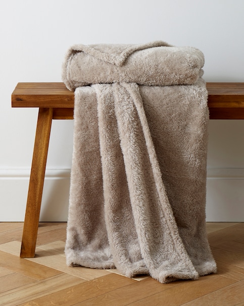 Cuddle Fleece Throw - Natural