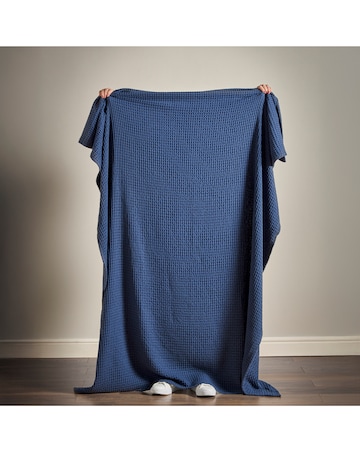 Pineapple Elephant Jaipur Waffle Cotton Throw