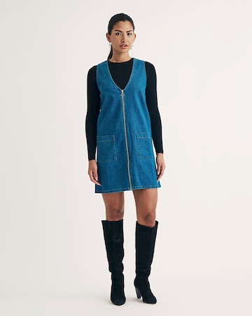 Nobody's Child Blue Denim Pinnie Dress