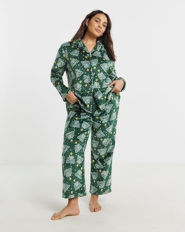 Pretty Secrets Christmas Fleece Button Pyjama Set