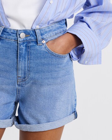 Light Blue 99/1 Loose Mom Shorts