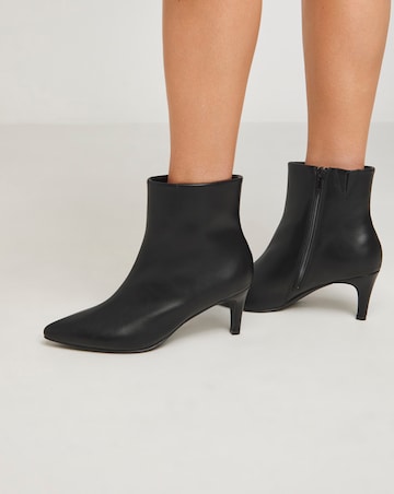 Sabine Ankle Kitten Heel Boots - Extra Wide Fit (EEE)
