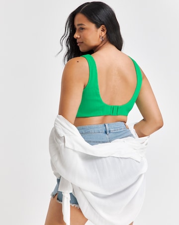 Mix and Match Crinkle Square Neck Bikini Top