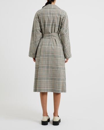 French Connection Dandy Check Trench Coat