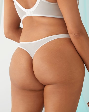 Figleaves Pulse Lace Thong White
