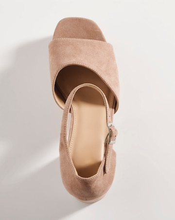 Pavla Heeled Platform Sandals - Wide Fit (E)