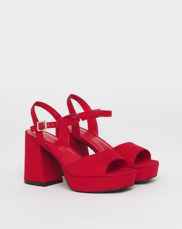 Jive Two Part Platform Heels - Wide Fit (E)
