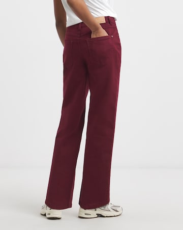 Burgundy Authentic Dad Jean