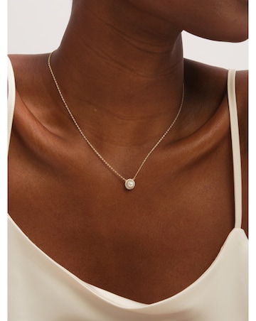 Jon Richard Gold Plated Crystal and Pearl Halo Bridal Set - Gift Box