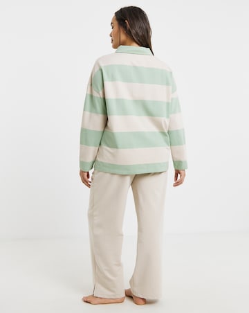 Simply Be Rugby Top & Wide Leg Lounge Set