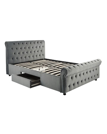 Kingston Velvet Storage Bed Frame