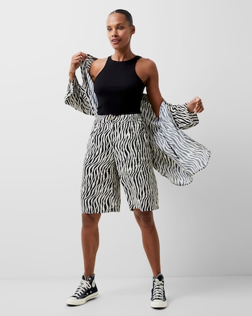 French Connection Zebra Print Shorts