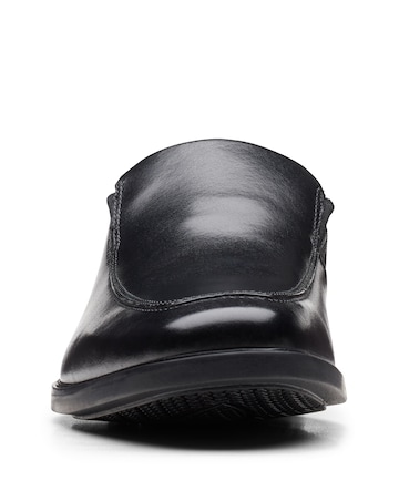 Clarks Howard Edge Shoes Wide Fit - Black