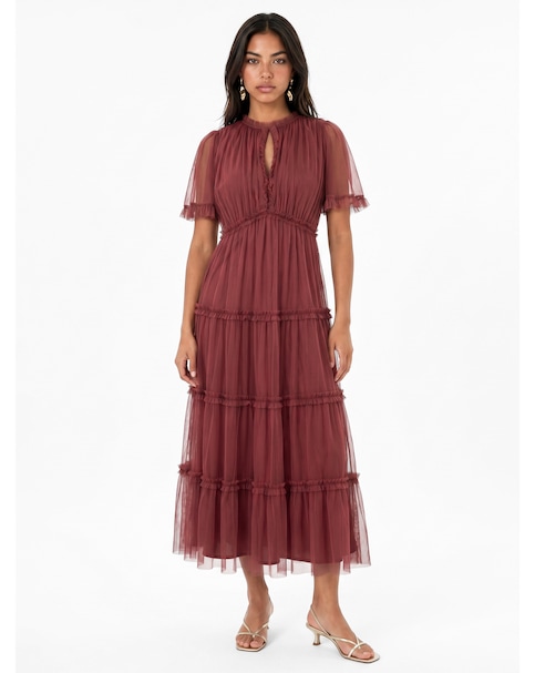 Anaya Frilled Midaxi Dress