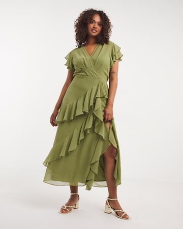 Joanna Hope Ruffle Maxi Dress