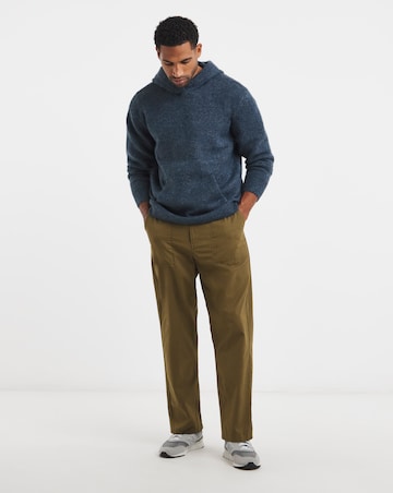 Relaxed Fit Soft Touch Knitted Hoodie