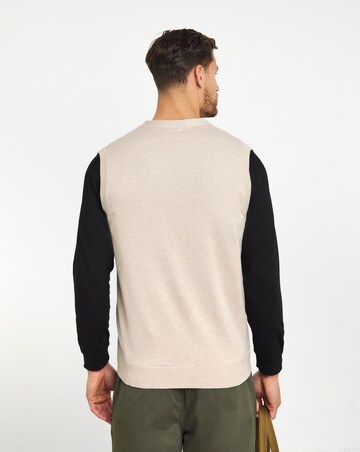 Stone Knitted Button Up Sweater Vest