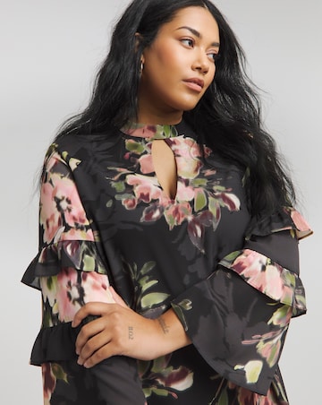 Joanna Hope Ruffle Shift Dress