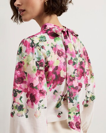 Phase Eight Winnie Border Floral Blouse