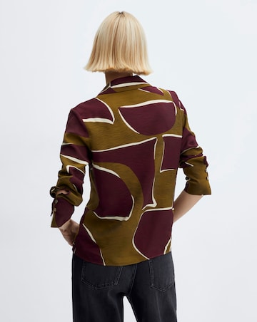 Mango Satin Print Shirt