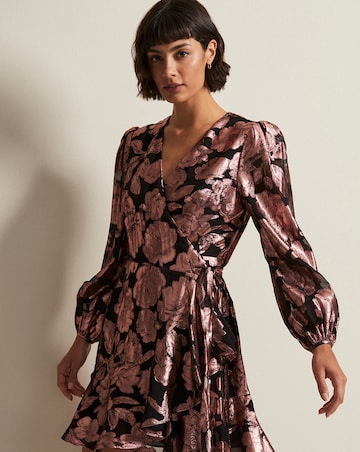 Phase Eight Foil Wrap Dress