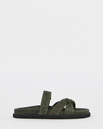 Everest Twist Front Leather Footbed Sandals - Extra Wide Fit (EEE)