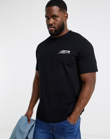 Jack & Jones St. Regis Back Graphic T-Shirt - Black