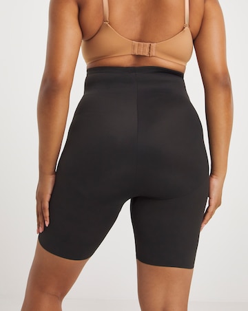 Naomi&Nicole Fuller Figure Firm Control Tummy Shaping HiWaist Thigh Slimmer Blk