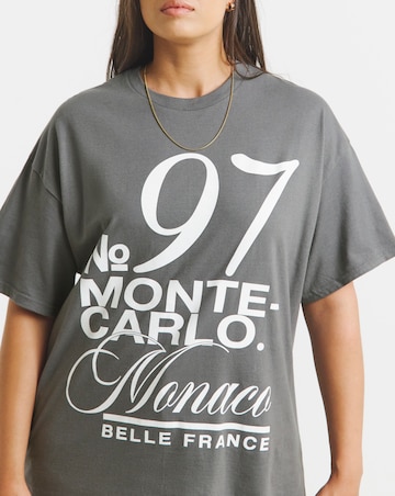 Charcoal Monaco Graphic T-Shirt