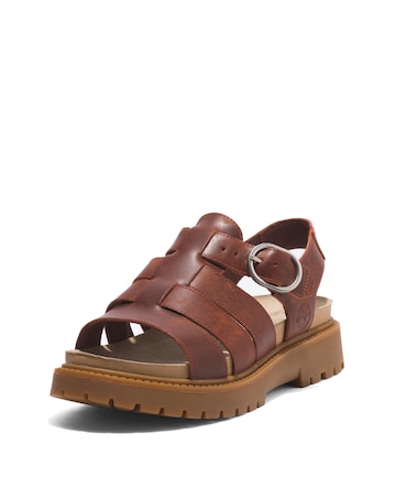 Timberland Clairemont Way Dark Red Full Grain Fisherman Sandals