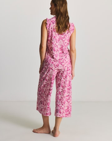 Julipa (2 Pack) Value Floral Culotte Pyjama Sets Pink Mix