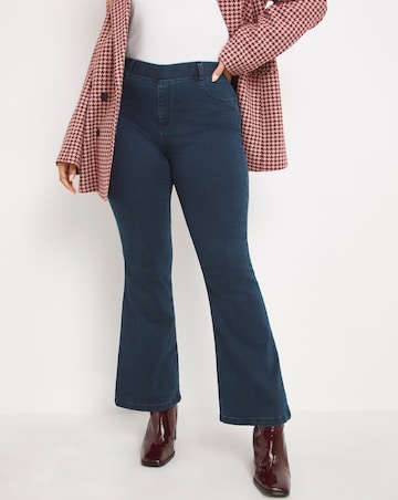 Erin Dark Indigo Pull On Bootcut Jeggings
