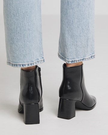 Loise Block Heel Ankle Boots Extra Wide EEE Fit