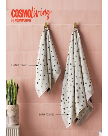 Cosmo Spot Cotton Pack of 2 Towels