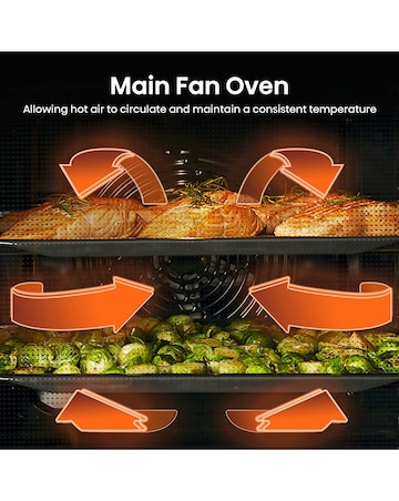 Hisense HDCEC5C10B 50cm Electric Double Cooker - Black