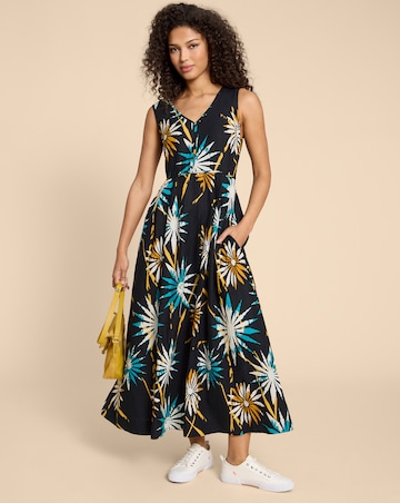 White Stuff Gigi Linen Blend Maxi Dress