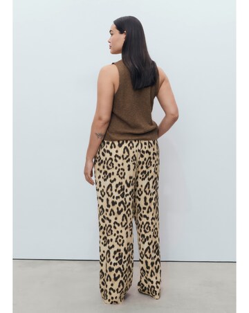 Mango Leopard Print Trousers