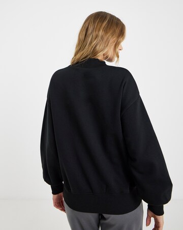 Black High Neck Sweatshirt